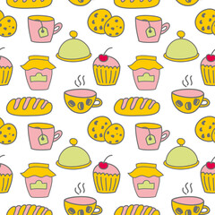 Seamless texture, pattern, food