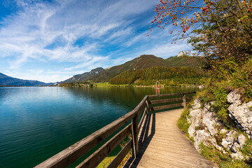 Bürglstein Seerundweg am Wolfgangsee im Salzkammergut
