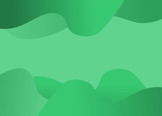 Obraz premium Dynamic 3D background in shades of dark green with fluid shapes modern concept. minimal poster. ideal for banner, web, header, cover, billboard, brochure, social media, landing page.