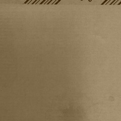 Close up of a light brown vintage rough sheet of carton. Cardboard paper texture with a blank background. Empty papercraft surface. Recycled environmentally friendly material.