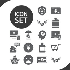 Simple set of longing related filled icons.