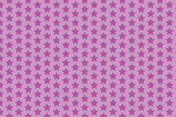 Pink star background pattern