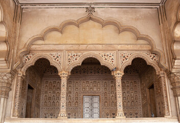 Diwan-i-Am, Hall of Public Audience in Red Fort of Agra, India
