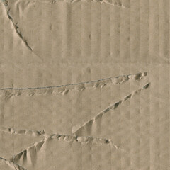 Close up of a light brown vintage rough sheet of carton. Cardboard paper texture with a blank background. Empty papercraft surface. Recycled environmentally friendly material.