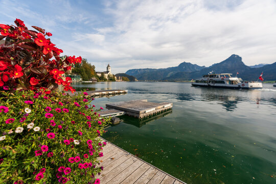 Sankt Wolfgang im Salzkammergut Schafberg Schiffstation