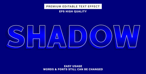 Text effect shadow