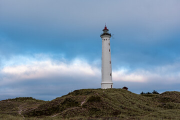 Fototapeta na wymiar Norre Lyngvig Fyr - Danish Lighthouse