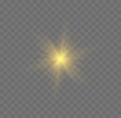 Yellow glowing star.