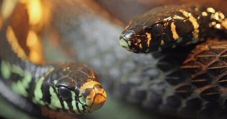 Spilotes pullatus, commonly known as the caninana,chicken snake,yellow rat snake, or serpiente tigre, is a species of large nonvenomous colubrid snake endemic to warmer parts of the Americas.