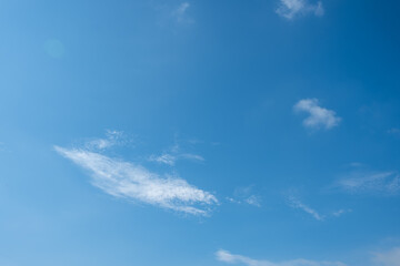 Naklejka na ściany i meble The sky is blue with some clouds.