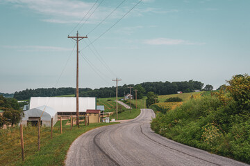 Farm along a country road in Glen Rock, Pennsylvania