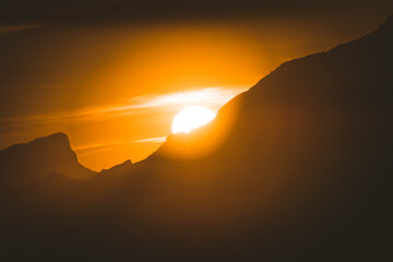 Atardecer en montaña