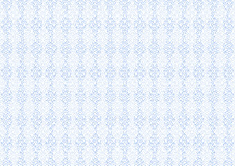 立涌模様と青海波模様の背景イラスト（青）