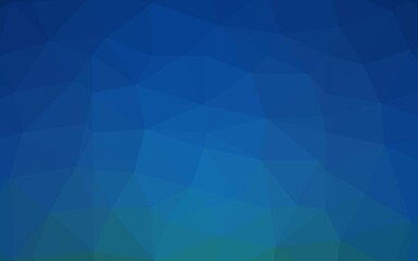 Obraz premium Dark BLUE vector low poly cover.