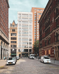Fototapeta na wymiar Bond Street, in Noho, Manhattan, New York City