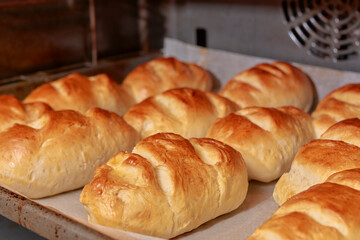 Bread of Milk being baked on a baking tray in the traditional style