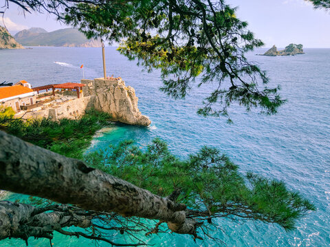 Adriatic coast in Petrovac Montenegro - Budva Rivera
