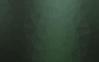 Dark Green vector abstract mosaic pattern.
