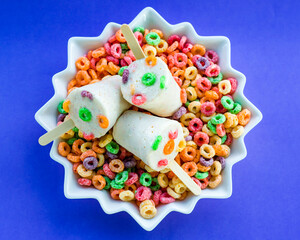 ceral, helado, dulces, colores, delicioso