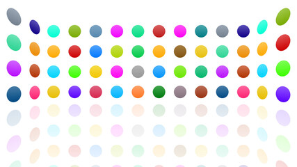 Icon Colorful Symbol loop simple pattern design wallpaper abstract 3D illustration