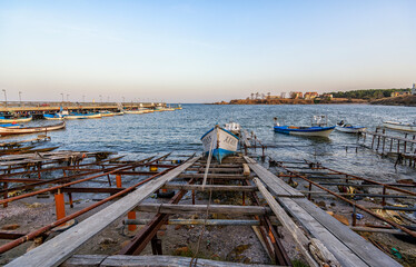 wooden pier at the sea