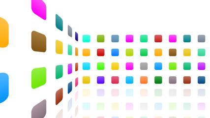 Icon Colorful Symbol loop simple pattern design wallpaper abstract 3D illustration