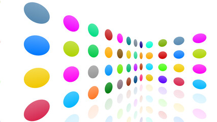 Icon Colorful Symbol loop simple pattern design wallpaper abstract 3D illustration