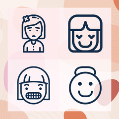 Simple set of wants related lineal icons