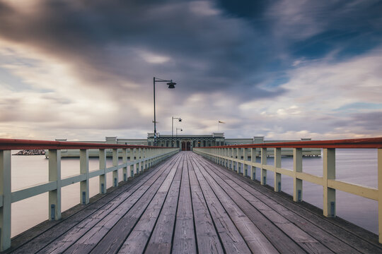 Long exposure images of Malmo's sea shore, Sweden.