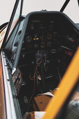 cockpit of airplane