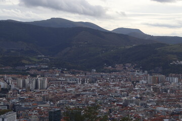 Fototapeta na wymiar Panoramic view of the city of Bilbao