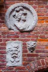 Reliefs in Amber Museum in Gdansk - obrazy, fototapety, plakaty