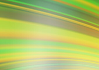 Light Green, Yellow vector blurred bright pattern.