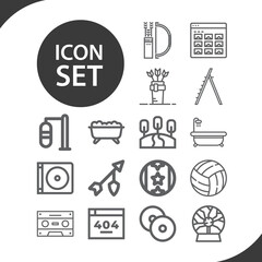 Simple set of foot related lineal icons.