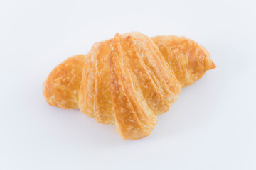 Fresh croissant,on white background.
