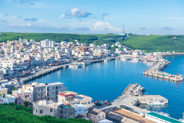 Obraz premium Wai-an fishing port, Penghu, Taiwan