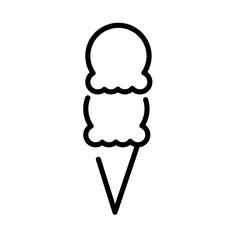 delicious ice cream line style icon