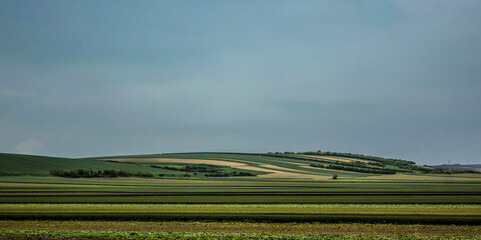 Landscape with clouds in Vojvodina