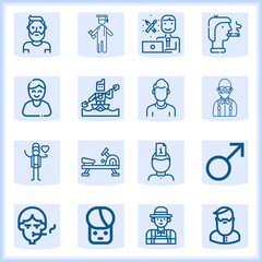 Hu beings  related simple set. 16  lineal