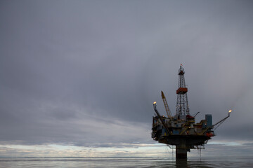 Offshore Oil Rig, Cook Inlet, Alaska