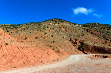 Alpine landscape of Atlas Mountains, South Morocco, Africa