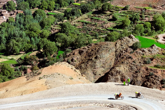 Village in the Atlas mountains, Morocco, Africa