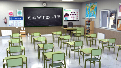 aula clase covid - 19