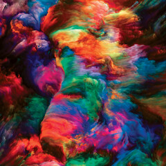 Obraz na płótnie Canvas Vibrant Paint Flow