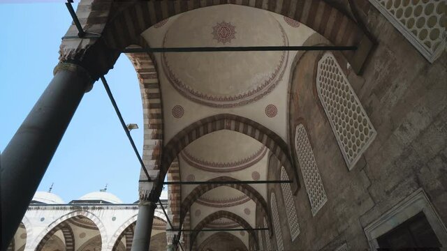 Istanbul Blue Mosque Arcade, Istanbul, Turkey