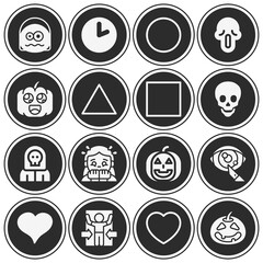 16 pack of regret  filled web icons set