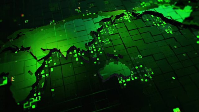 world map with code