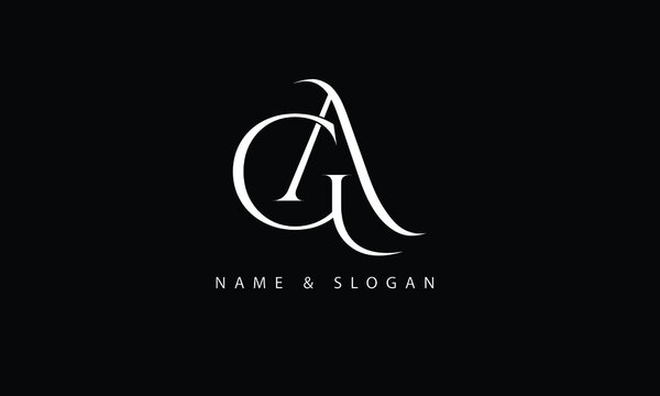 AG, GA, A, G abstract letters logo monogram