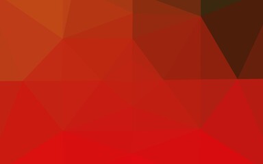 Light Green, Red vector triangle mosaic texture.