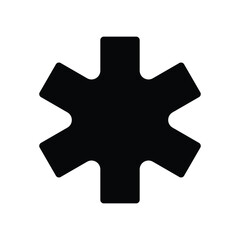 Health Emergency Sign Glyph Icon
